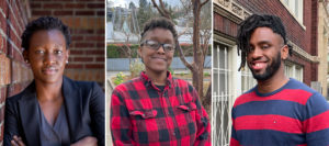 Three headshots of Scholarship Recipients.